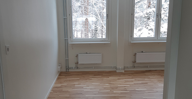 Bild från nyrenoverad lägenhet på Kantarellen.